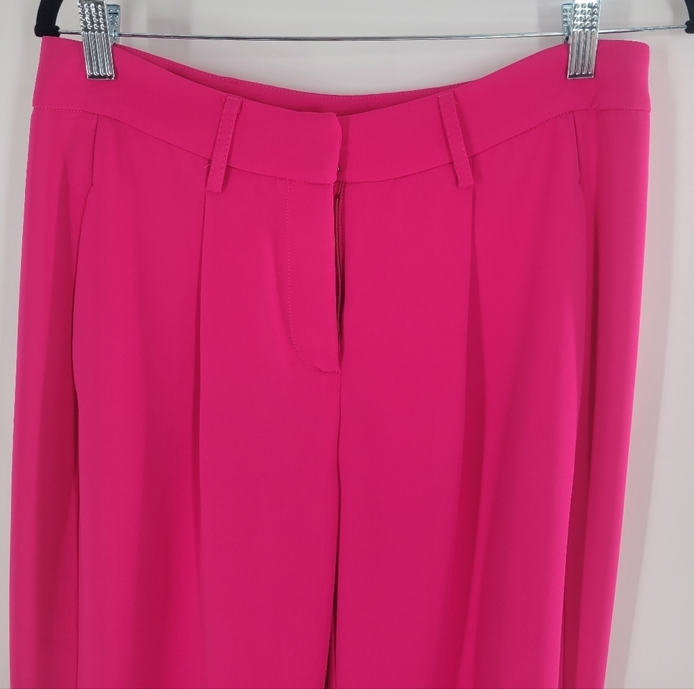 FRANK LYMAN Hot Pink Berry Slim Leg Pants‎ New - Picture 3 of 6